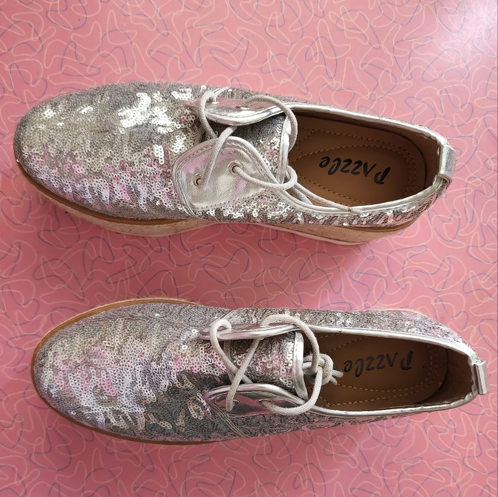 Pazzle Silver Sneaker worn 2x